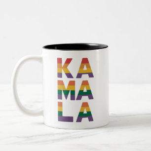 Kamala Harris 2024 Regenbogenflagge Gay Pride LGBT Zweifarbige Tasse