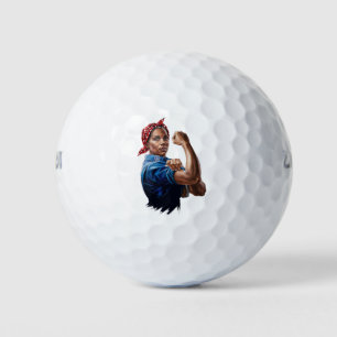 Kamala Harris 2024 Rosie The Riveter Childless Cat Golfball