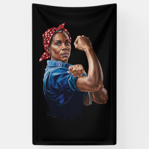 Kamala Harris 2024 Rosie The Riveter Kinderlose Ka Banner