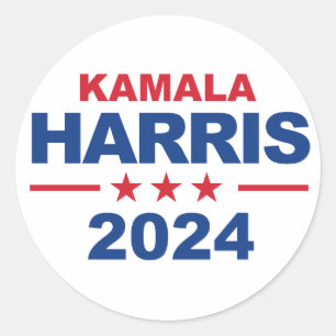 Kamala Harris 2024 Runder Aufkleber