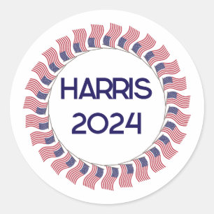 Kamala Harris 2024 Runder Aufkleber