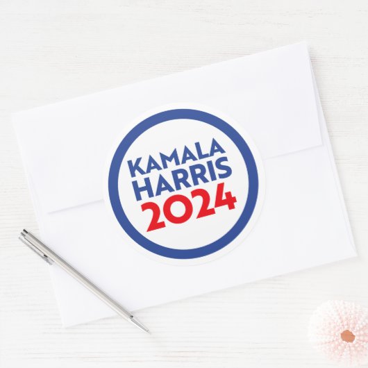 Kamala Harris 2024 Runder Aufkleber (Umschlag)