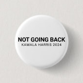 Kamala harris 2024 schwarz-weiß button (Vorderseite)