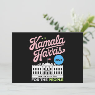 Kamala Harris 2024 Sozialdemokrat Abstimmung blau Einladung