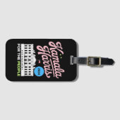 Kamala Harris 2024 Sozialdemokrat Abstimmung blau Gepäckanhänger (Vorderseite (Horizontal))