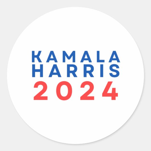 Kamala Harris 2024 Sticker (Vorderseite)