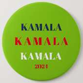 Kamala Harris 2024 Support Brat Green Button (Vorderseite)