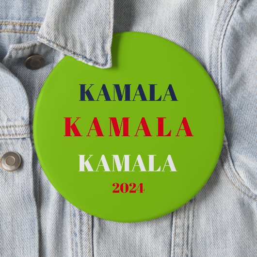 Kamala Harris 2024 Support Brat Green Button (Beispiel)