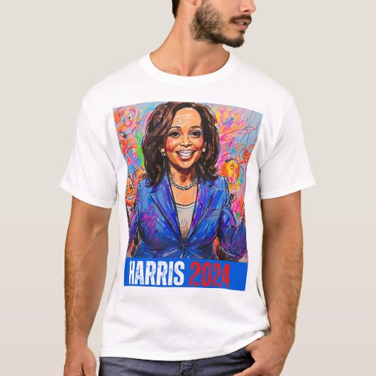 KAMALA HARRIS 2024 T-Shirt (Vorderseite)