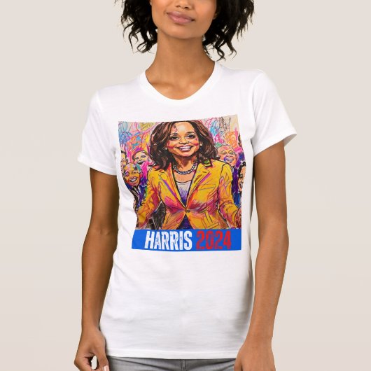 KAMALA HARRIS 2024 T-Shirt (Vorderseite)