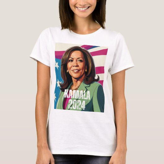 KAMALA HARRIS 2024 T-Shirt (Vorderseite)