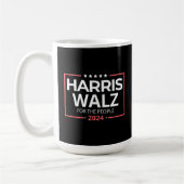 Kamala Harris 2024 und für das Präsidentschaftswah Kaffeetasse (Links)