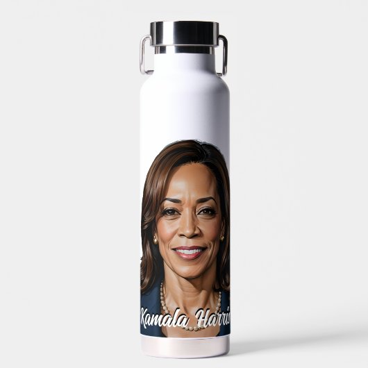 Kamala Harris 2024 US Flagge Trinkflasche (Vorne)