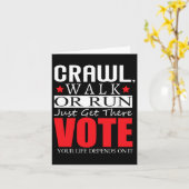 Kamala Harris 2024 Wahl Anti Trump Karte (Gelbe Blume)