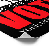 Kamala Harris 2024 Wahl Anti Trump Poster (Ecke)