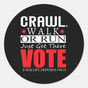 Kamala Harris 2024 Wahl Anti Trump Runder Aufkleber