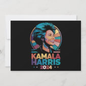 Kamala Harris 2024 Wahl des Präsidenten Kamala Einladung (Vorderseite)