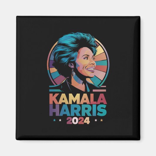 Kamala Harris 2024 Wahl des Präsidenten Kamala Magnet (Vorne)