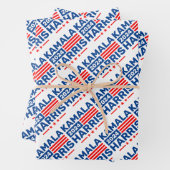 Kamala Harris 2024 Wahl Patriotic Geschenkpapier Set (Beispiel)