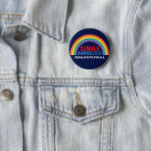 Kamala Harris 2024 Wahl Rainbow LGBTQ Button (Beispiel)