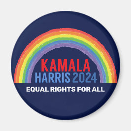 Kamala Harris 2024 Wahl Rainbow LGBTQ Magnet