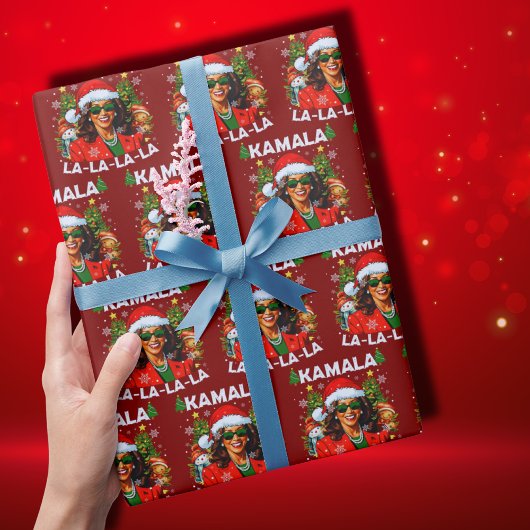 Kamala Harris 2024 Weihnachten Geschenkpapier