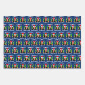 Kamala Harris 2024 Weihnachten Geschenkpapier Set (Vorderseite 2)