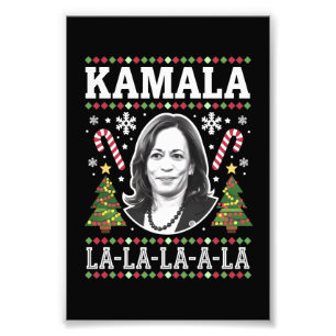 Kamala Harris 2024 Weihnachten Komma La Xmas Fotodruck