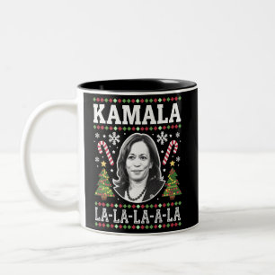 Kamala Harris 2024 Weihnachten Komma La Xmas Zweifarbige Tasse