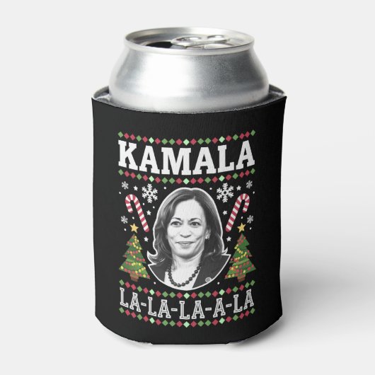 Kamala Harris 2024 Weihnachts-Comma La Xmas Dosenkühler (Kanne Vorderseite)
