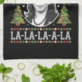 Kamala Harris 2024 Weihnachts-Comma La Xmas Geschirrtuch (Gefaltet)