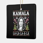 Kamala Harris 2024 Weihnachts-Comma La Xmas Keramikornament (Links)