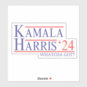 Kamala Harris 2024 Whatcha Got Frau Präsidentin Aufkleber (Blatt)