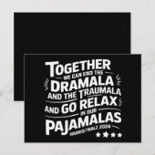 Kamala Harris 2024 Wir können Dramala Traumala bee Postkarte (Vorne/Hinten)