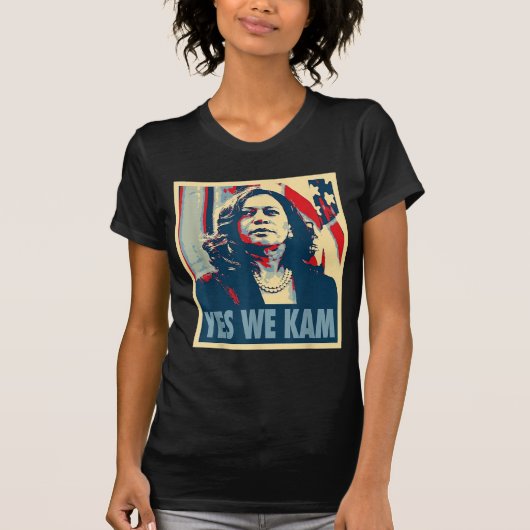Kamala Harris 2024 Yes We Kam Mrs Harris Funny T-Shirt (Vorderseite)