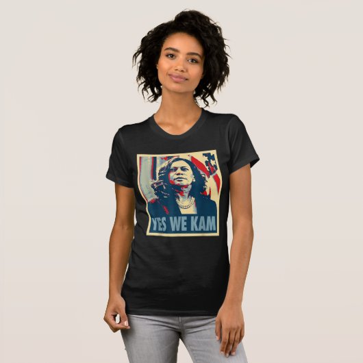 Kamala Harris 2024 Yes We Kam Mrs Harris Funny T-Shirt (Vorne ganz)