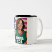 KAMALA HARRIS 2024 ZWEIFARBIGE TASSE (VorderseiteRechts)