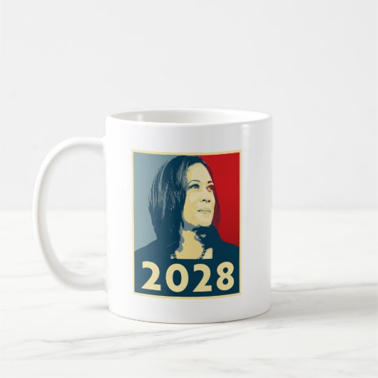 Kamala Harris 2028 Hope Kaffeetasse (Links)