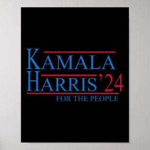 Kamala Harris 24 für die Volkswahl 2024 Poster