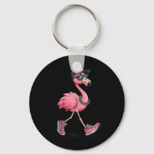 Kamala Harris 47. Flamingo Chucks und Perlen für Schlüsselanhänger (Vorderseite)
