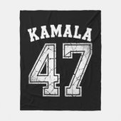Kamala Harris 47 für den Präsidenten des Volkes Fleecedecke (Vorderseite)