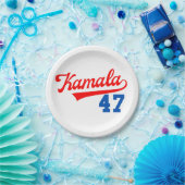 Kamala Harris 47. - Präsident 47. Pappteller (Party)