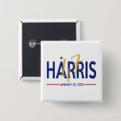 Kamala Harris 47. Präsident Einweihung Button (Vorne & Hinten)