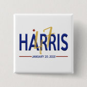 Kamala Harris 47. Präsident Einweihung Button (Vorderseite)