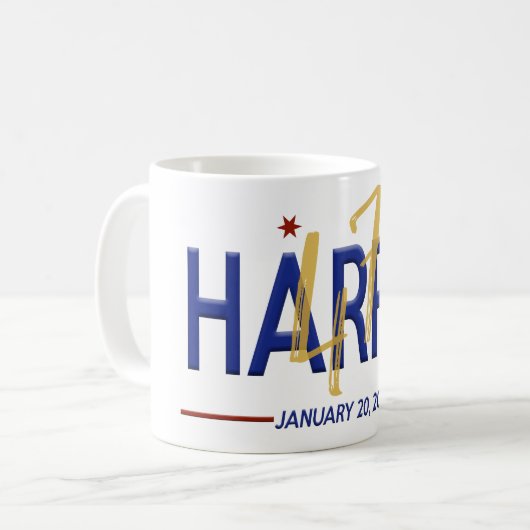 Kamala Harris 47. Präsident Einweihung Kaffeetasse (Vorderseite Links)