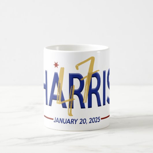 Kamala Harris 47. Präsident Einweihung Kaffeetasse (Mittel)