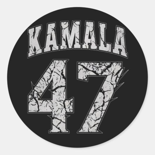 Kamala Harris 47. Präsident USA Amerika 2024 Runder Aufkleber (Vorderseite)