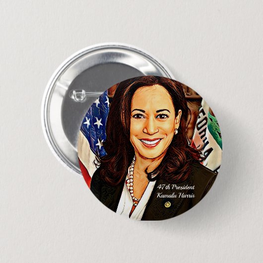Kamala-Harris-47.-Präsident-USA_ Button (Vorne & Hinten)