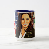 Kamala-Harris-47.-Präsident-USA_ Zweifarbige Tasse (Mittel)
