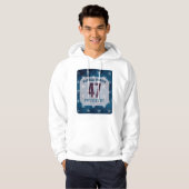 Kamala Harris 47 Präsident. Weiß Hoodie (Vorne ganz)